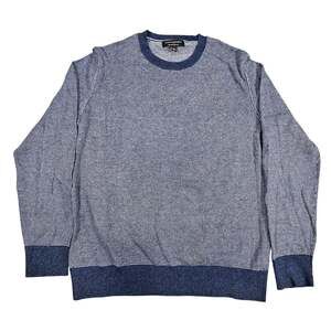 BANANA REPUBLIC PREMIUM LUXE YARN CREWNECK SWEATER – MEN’S MEDIUM – BLUE